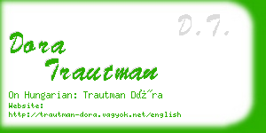 dora trautman business card